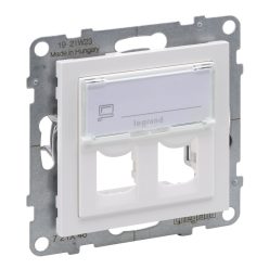   Legrand Suno kettős Systimax aljzat, fehér (Legrand 721146)