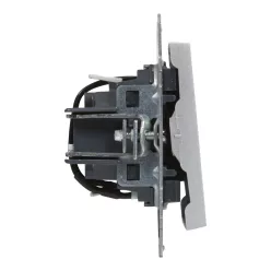   Legrand Suno egypólusú kapcsoló jelzőfénnyel 10AX, alumínium (Legrand 721311)