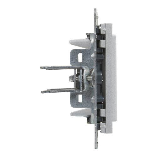 Legrand Suno vakfedél Program Mosaic adapterrel, alumínium (Legrand 721343)