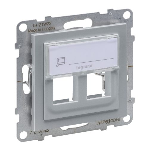 Legrand Suno kettős keystone adapter, alumínium (Legrand 721345)