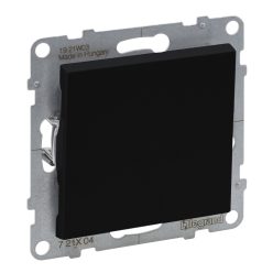   Legrand Suno egypólusú kapcsoló 16AX, fekete (Legrand 721404)