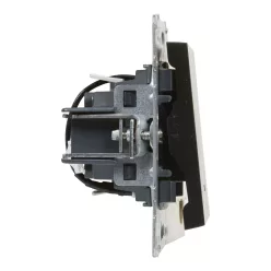   Legrand Suno egypólusú kapcsoló jelzőfénnyel 10AX, fekete (Legrand 721411)