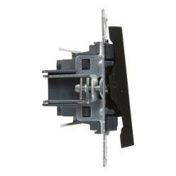   Legrand Suno egypólusú nyomó csengőjellel, fekete (Legrand 721413)