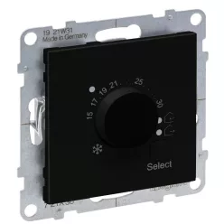 Legrand Suno szobatermosztát, 8A, fekete (Legrand 721436)