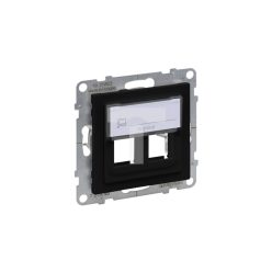   Legrand Suno kettős Systimax aljzat, fekete (Legrand 721446)