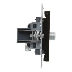   Legrand Suno TV aljzat, "F" típus, csillagpontos, fekete (Legrand 721463)