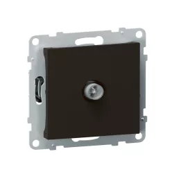   Legrand Suno TV aljzat csillagpontos, fekete (Legrand 721464)