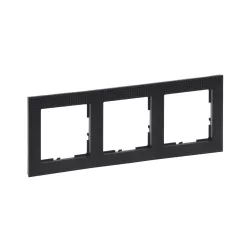 Legrand Suno 3-as keret, fekete mintás (Legrand 721573)