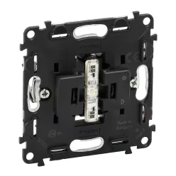   Legrand Valena InMatic Váltóérintkezős nyomó mechanizmus jelzőfénnyel 12-24-48 V (Legrand 752013)