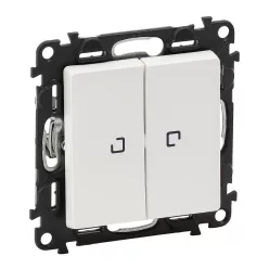   Legrand Valena Life kettős váltókapcsoló jelzőfénnyel 10 AX fehér (Legrand 752109)
