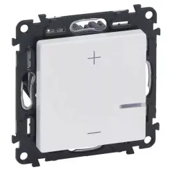   Legrand Valena Life nyomógombos fényerőszabályzó 125W, 2 vezetékes, fehér (Legrand 752162A)
