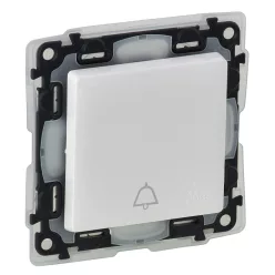   Legrand Valena Life váltóérintkezős nyomó csengőjellel, IP44 fehér (Legrand 752175)