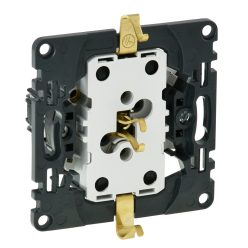   Legrand Valena InMatic 2x2P+F csatlakozóaljzat biztonsági zsaluval, rugós vezetékbekötéssel (Legrand 753026)