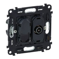   Legrand Valena InMatic TV csatlakozóaljzat + RJ45 Cat. 6 UTP aljzat mechanizmus (Legrand 753055)