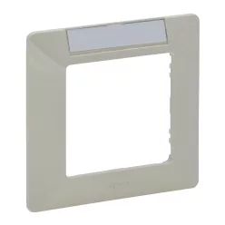   Legrand Valena Life egyes keret, címketartóval elefántcsont (Legrand 754051)