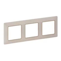   Legrand Valena Life hármas keret elefántcsont–arany (Legrand 754063)