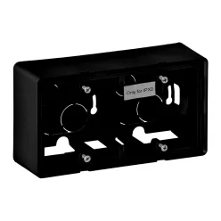   Legrand Valena Life kiemelődoboz, kettős, fekete (Legrand 754067)