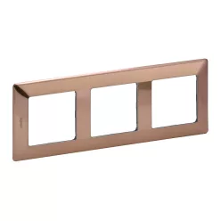   Legrand Valena Life hármas keret réz dekor (Legrand 754163)