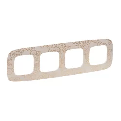   Legrand Valena Allure Négyes keret, Arany dekor (Legrand 754354)