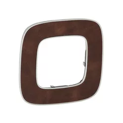   Legrand Valena Allure Egyes keret, Cserzett bőr (Legrand 754451)