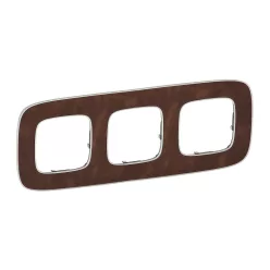   Legrand Valena Allure Hármas keret, Cserzett bőr (Legrand 754453)