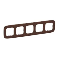   Legrand Valena Allure Ötös keret, Cserzett bőr (Legrand 754455)