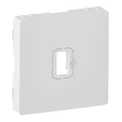   Legrand Valena Life elővezetékezett USB adatátviteli csatlakozóaljzat burkolat, fehér (Legrand 754750)
