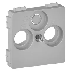   Legrand Valena Life TV-Rádió-SAT csatlakozóaljzat fedél (30 mm) alumínium (Legrand 754802)