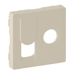   Legrand Valena Life TV csatlakozóaljzat + RJ45 Cat. 6 UTP aljzat burkolat, elefántcsont (Legrand 754831)