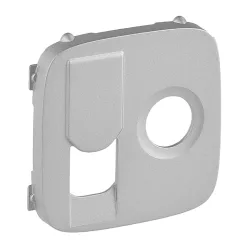   Legrand Valena Allure TV+RJ aljzat burkolat, Alumínium (Legrand 754837)