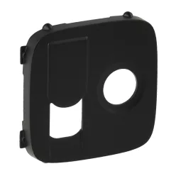   Legrand Valena Allure TV+RJ aljzat burkolat, Fekete (Legrand 754838)