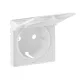 Legrand Valena Life 2P+F csatlakozóaljzat burkolat csapófedéllel fehér (Legrand 754840)