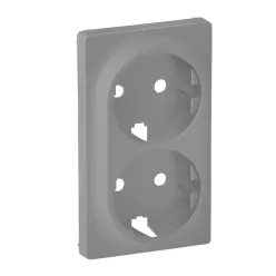   Legrand Valena Life 2x2P+F csatlakozóaljzat burkolat alumínium (Legrand 754952)