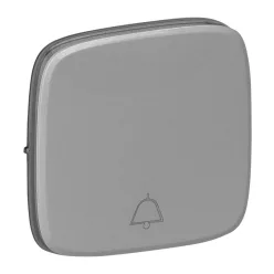   Legrand Valena Allure burkolat csengőjellel, Alumínium (Legrand 755017)