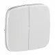 Legrand Valena Allure Kettős kapcsoló burkolat, Gyöngyház (Legrand 755029)