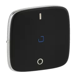   Legrand Valena Allure Kétpólusú kapcsoló burkolat, fj, Fekete (Legrand 755048)