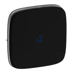   Legrand Valena Allure Egypólusú kapcsoló burkolat jf., Fekete (Legrand 755088)