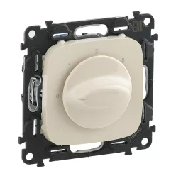   Legrand Valena Allure Ventilátor vezérlő (0-1-2-3 állású), burkolattal, Elefántcsont (Legrand 755176)