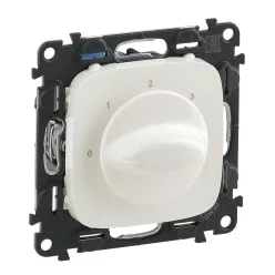   Legrand Valena Allure Ventilátor vezérlő (0-1-2-3 állású), burkolattal, Gyöngyház (Legrand 755179)
