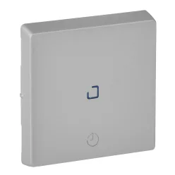   Legrand Valena Life Világítás + késleltetett ventilátor és Időzítőkapcsoló burkolat, alumínium (Legrand 755212)