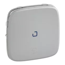   Legrand Valena Allure Világítás+szellőzés kapcsoló burkolat, Alumínium (Legrand 755217)