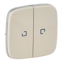   Legrand Valena Allure Kettős kapcsoló burkolat, fj, Elefántcsont (Legrand 755226)