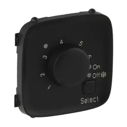   Legrand Valena Allure Padlófűtés termosztát burkolat, Fekete (Legrand 755328)