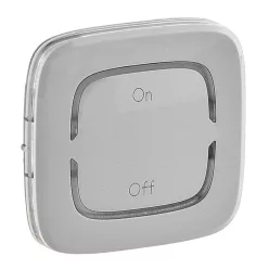   Legrand MyHOME (Valena Allure) BE/KI jelölés széles burkolat, aluminium (Legrand 755378)