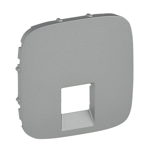 Legrand Valena Allure RJ11/RJ45 aljzat burkolat, Alumínium (Legrand 755417)