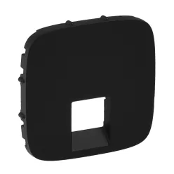   Legrand Valena Allure RJ11/RJ45 aljzat burkolat, Fekete (Legrand 755418)