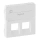 Legrand Valena Life 2xRJ45 csatlakozóaljzat burkolat, címketartóval fehér (Legrand 755480)
