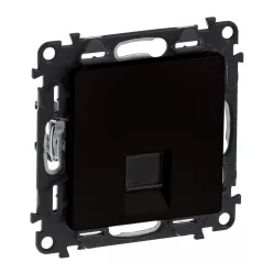   Legrand Valena Life 1xRJ45 Cat. 5e FTP csatlakozóaljzat mechanizmus burkolattal, fekete (Legrand 756353)