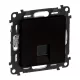Legrand Valena Life 1xRJ45 Cat. 5e FTP csatlakozóaljzat mechanizmus burkolattal, fekete (Legrand 756353)