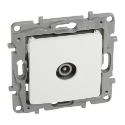   Legrand Niloé TV aljzat, átmenő (14 dB), fehér (Legrand 764552)